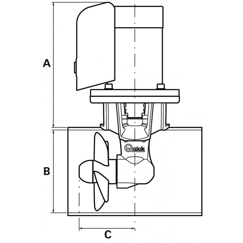 ELICA BTQ 125-40kg 12V CON CARTER